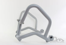 These crash bars were designed to protect the BMW F800GS body and vital components around the engine in case of a fall or drop. Available at www.OutbackMotortek.com
