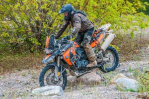 F800GS skid plate test